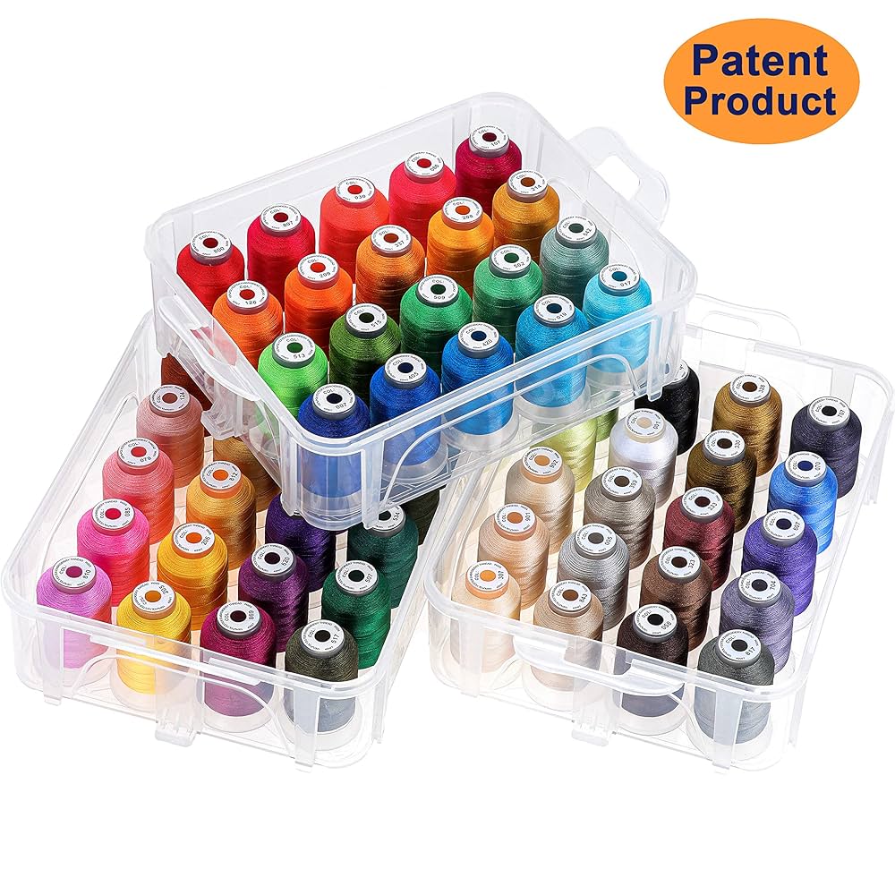 テ*ラ様 theredthread Amazon.com: New brothread 63 Colors Compatible with Brother